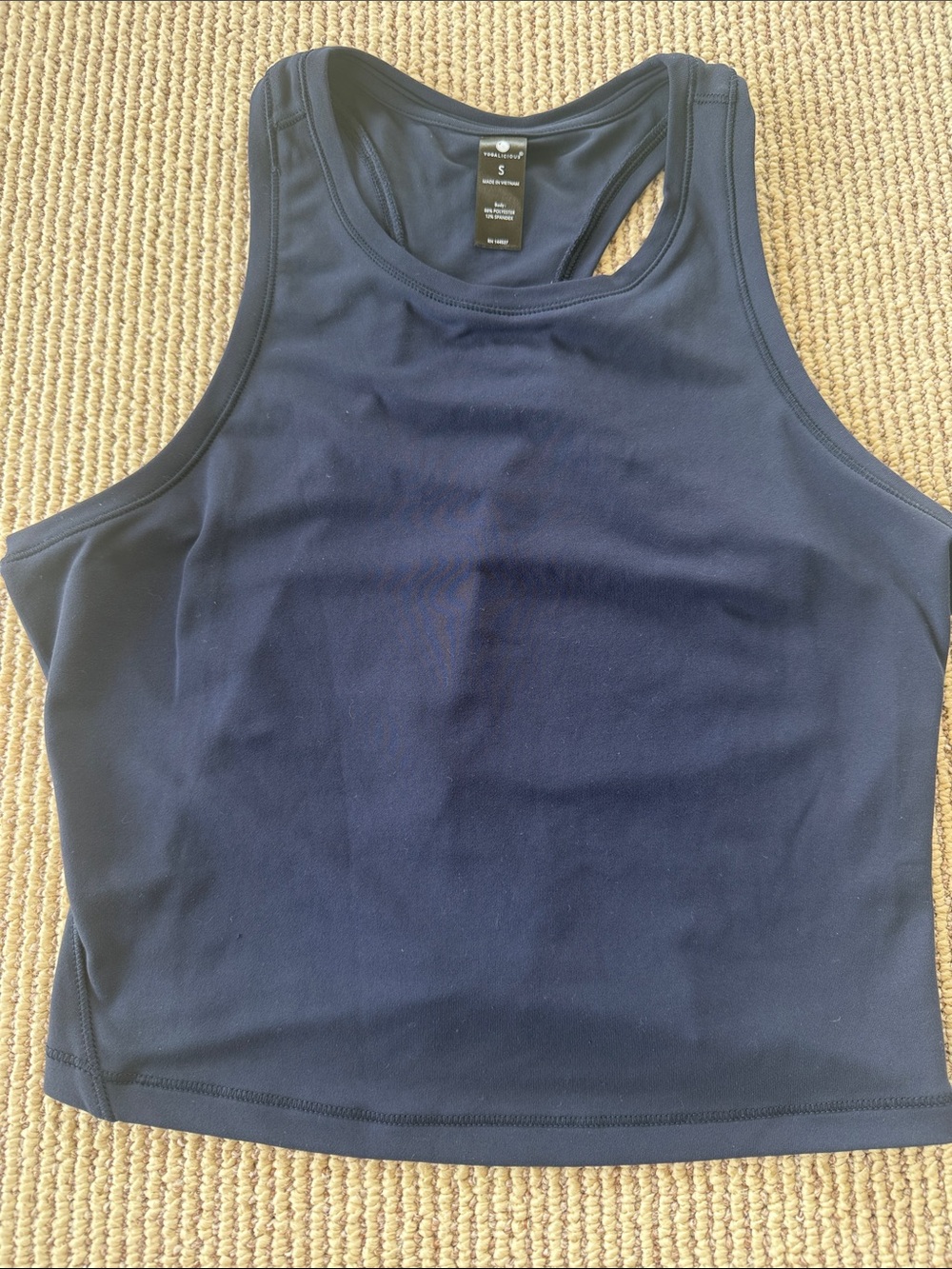 Yogalicious Navy Blue Racerback Tank Top